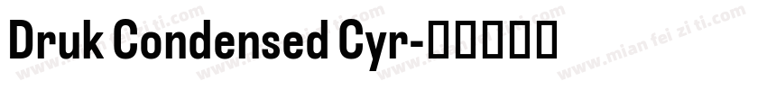 Druk Condensed Cyr字体转换